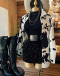 Long-sleeve Cardigan With A Digital Print For Girls