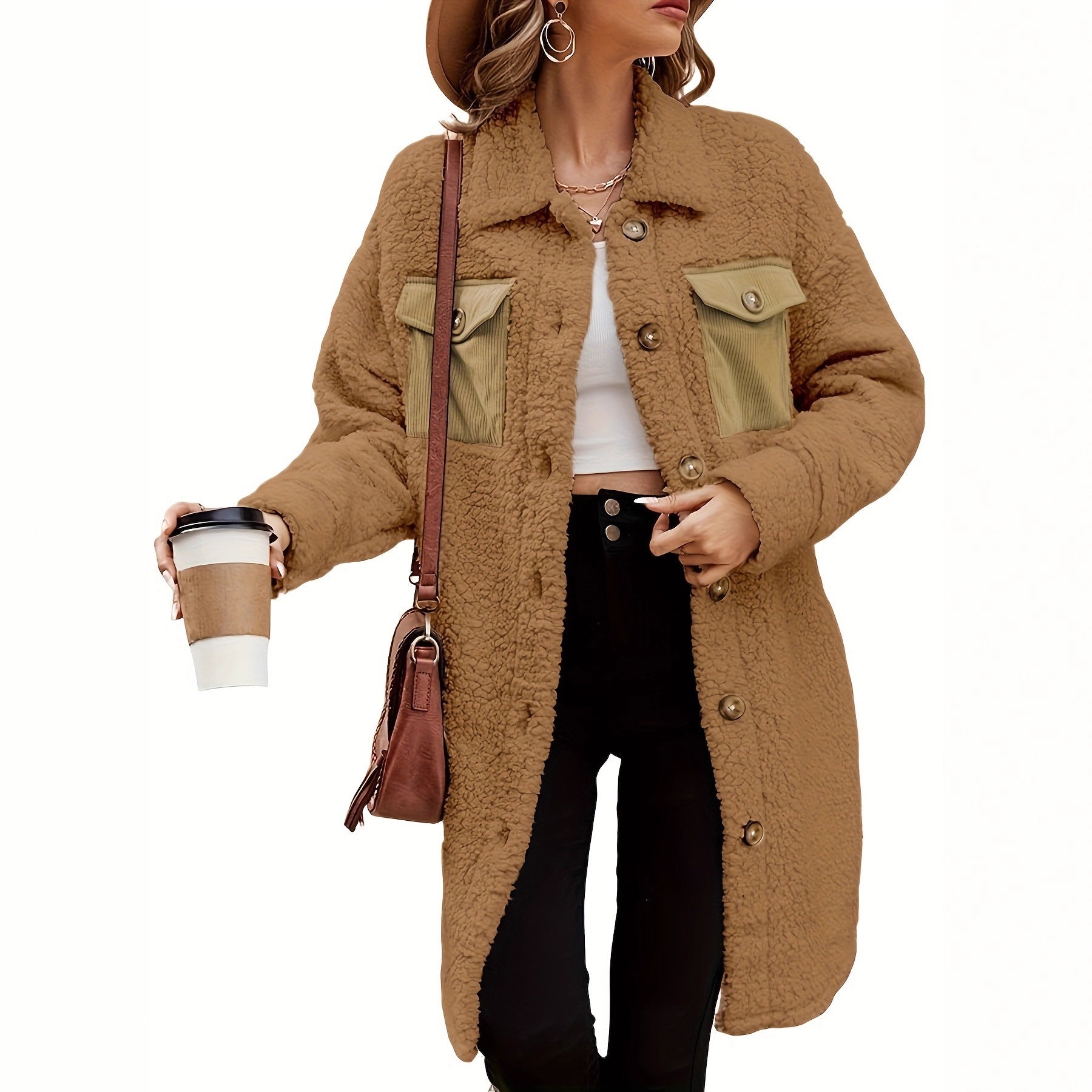 Loosefitting Lambswool Coat For Women