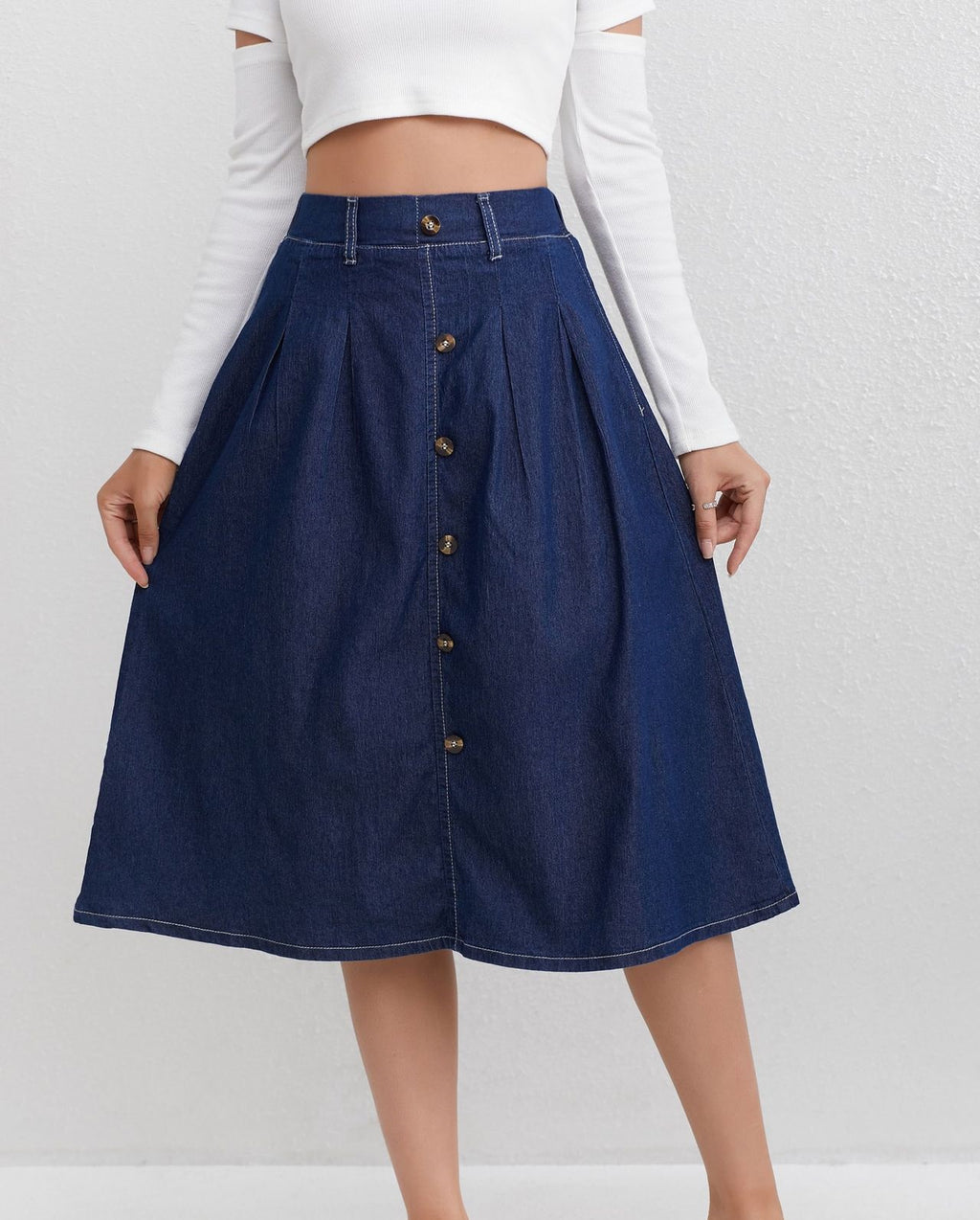 Womens Casual Denim Skirt