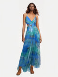 Strapless Backless V-Neck Holiday Party Gown Dress