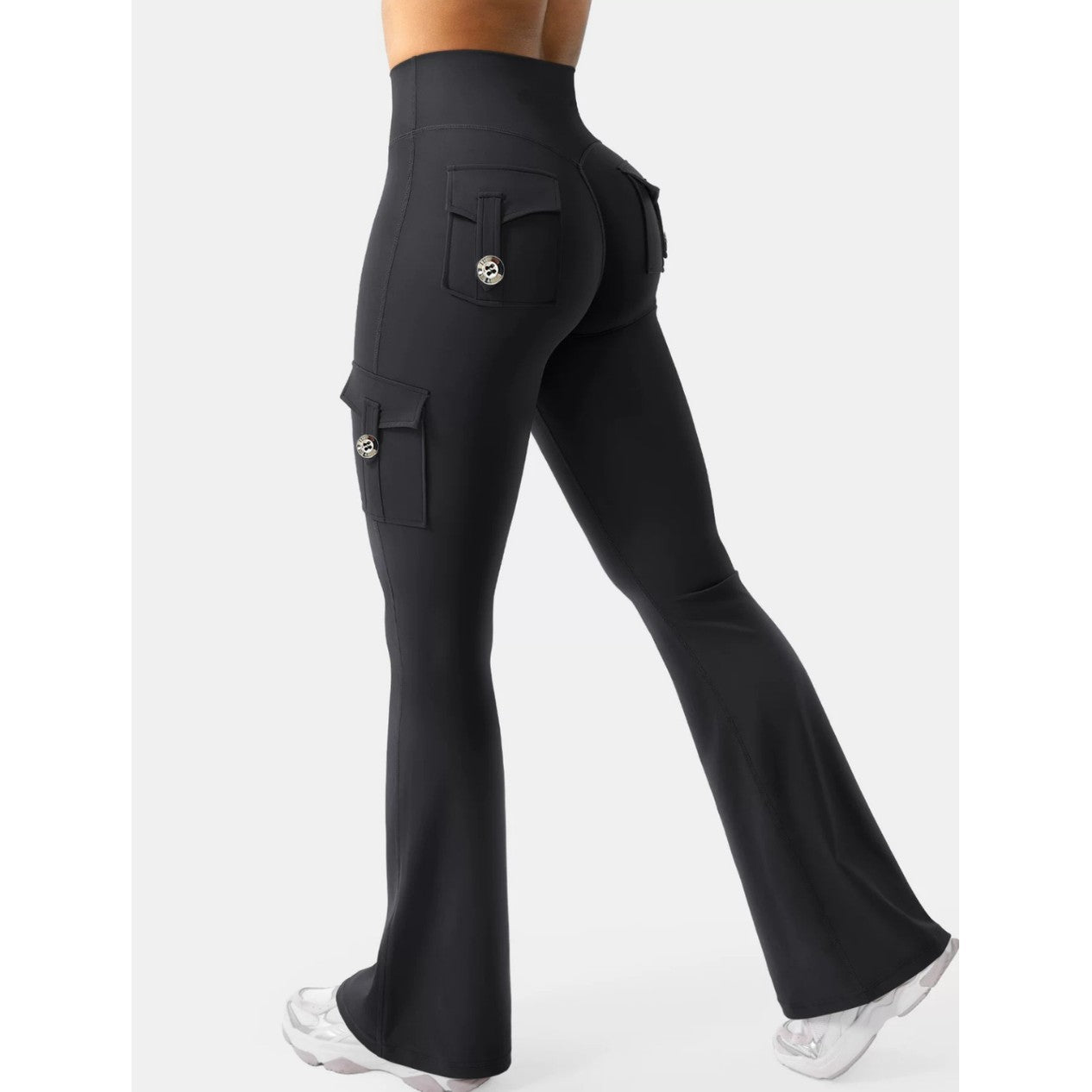 Women's High Elastic Stretchy Bootcut Pants With Butt Lifting Effect