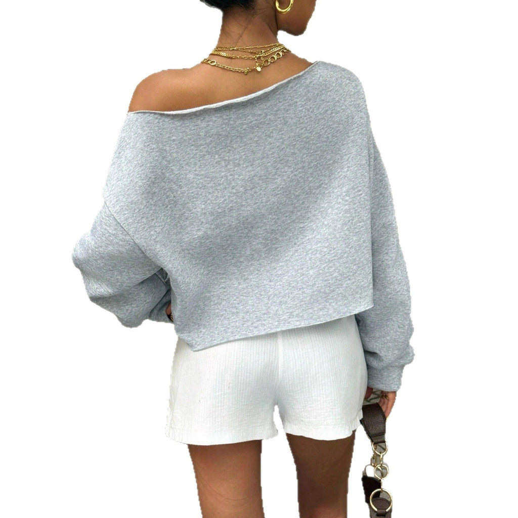 Women's Off-shoulder Long Sleeve Top