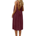 Ice Silk Linen Dress Plus-size Womens Fashion