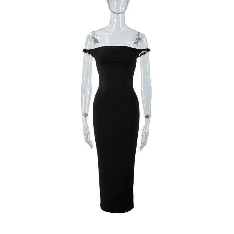 A Figure-flattering Off-the-shoulder Or One-shoulder Dress Exudes Chic Style And A Slimming Silhouette