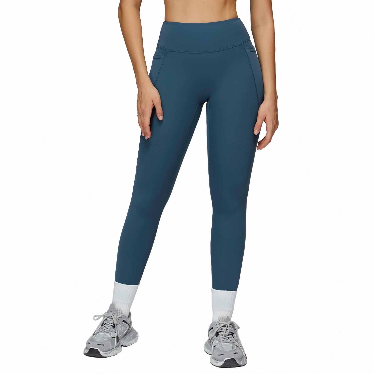 Nude Feel Trousers High Waist Belly Contracting And Close-fitting Yoga Pants