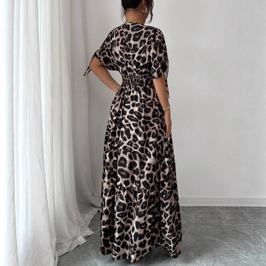 V-neck Long Dress European And American Style