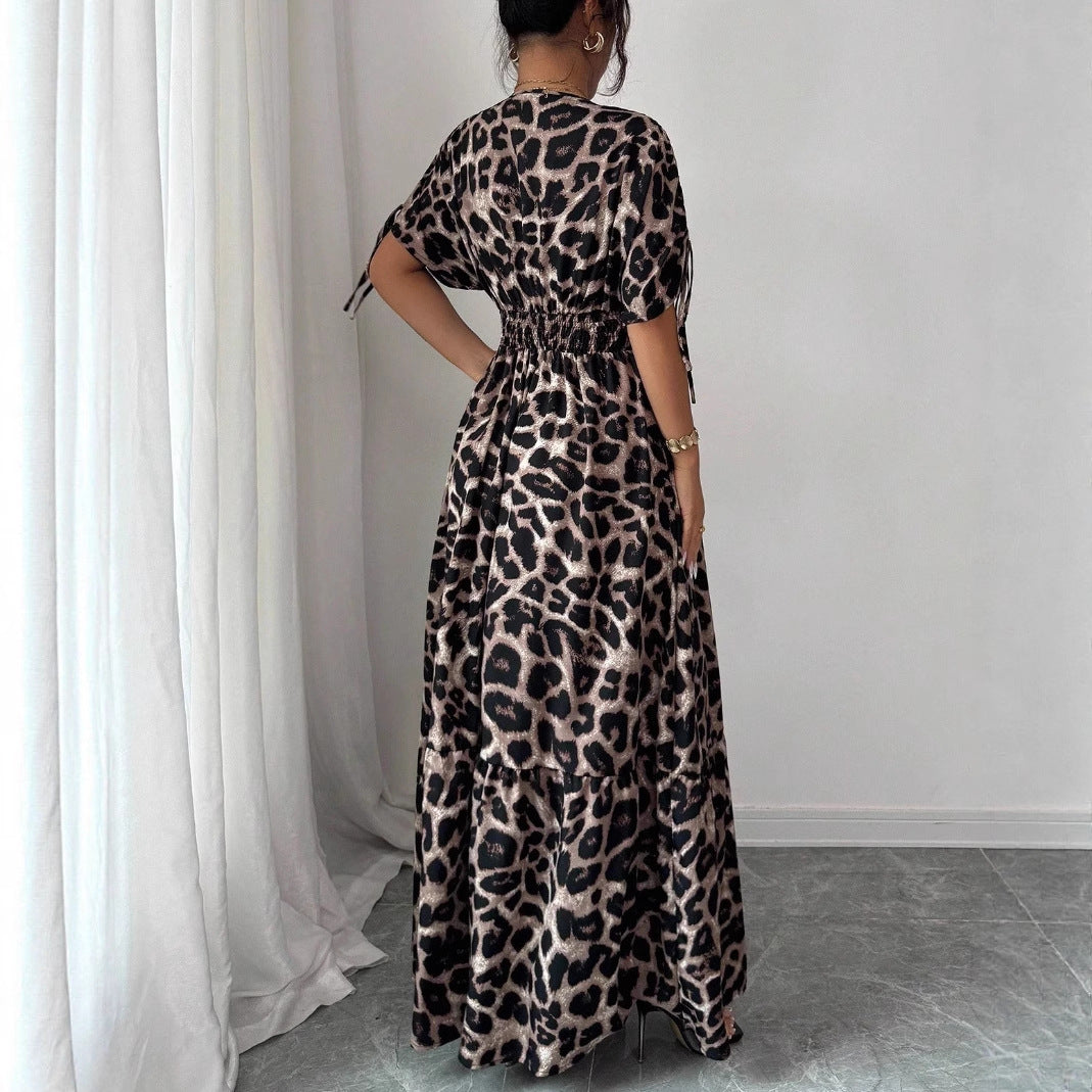 V-neck Long Dress European And American Style