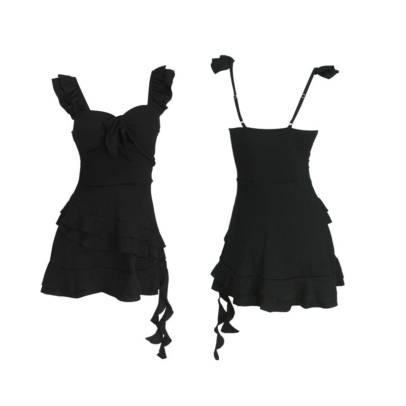High-End One-Piece Swimsuit Womens Skirt-Style French Elegance