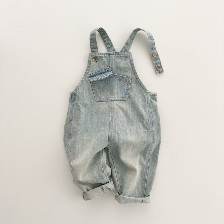 Girls Small And Older Kids Retro One-piece Soft Jeans Casual