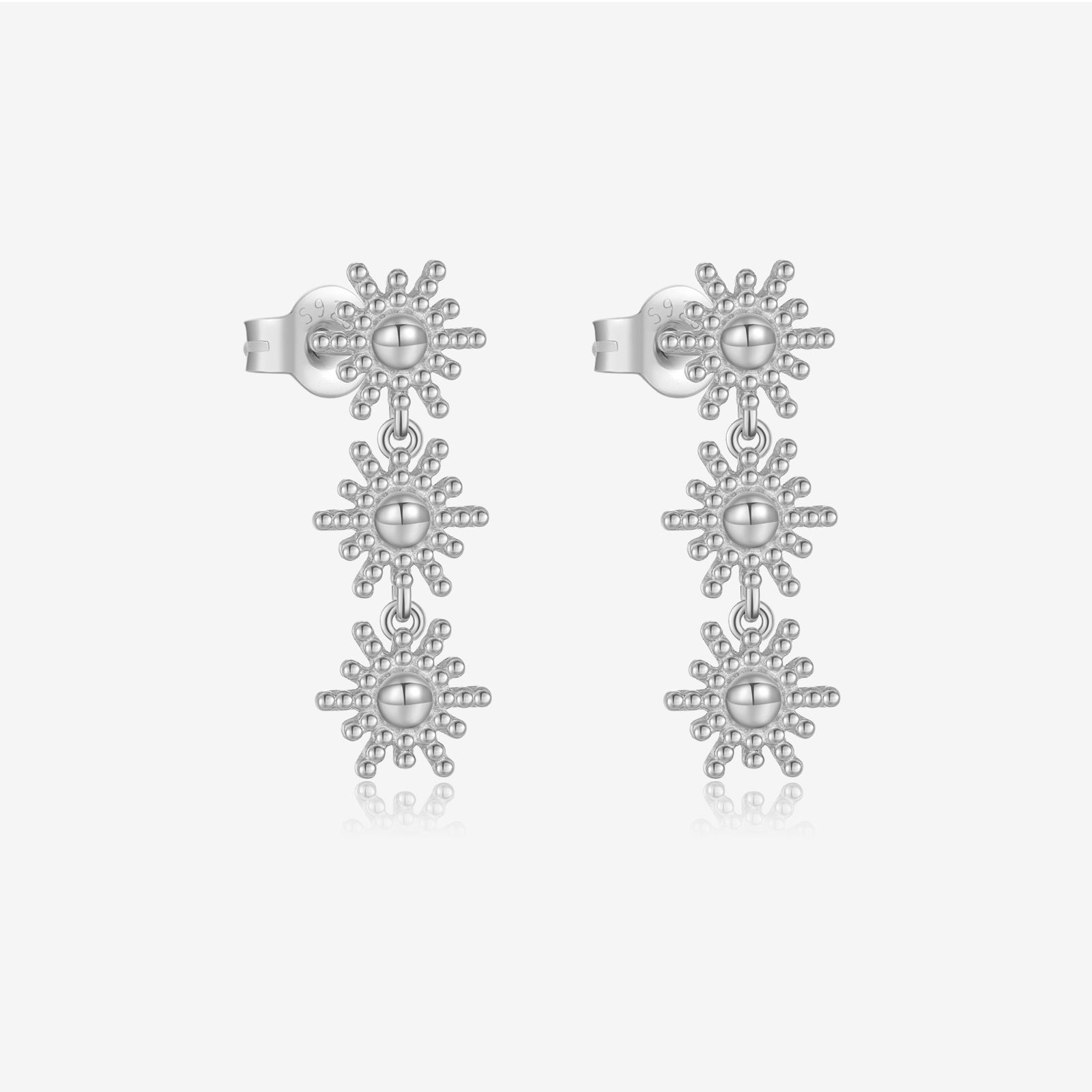 Vintage SUNFLOWER Necklace Earrings For Women