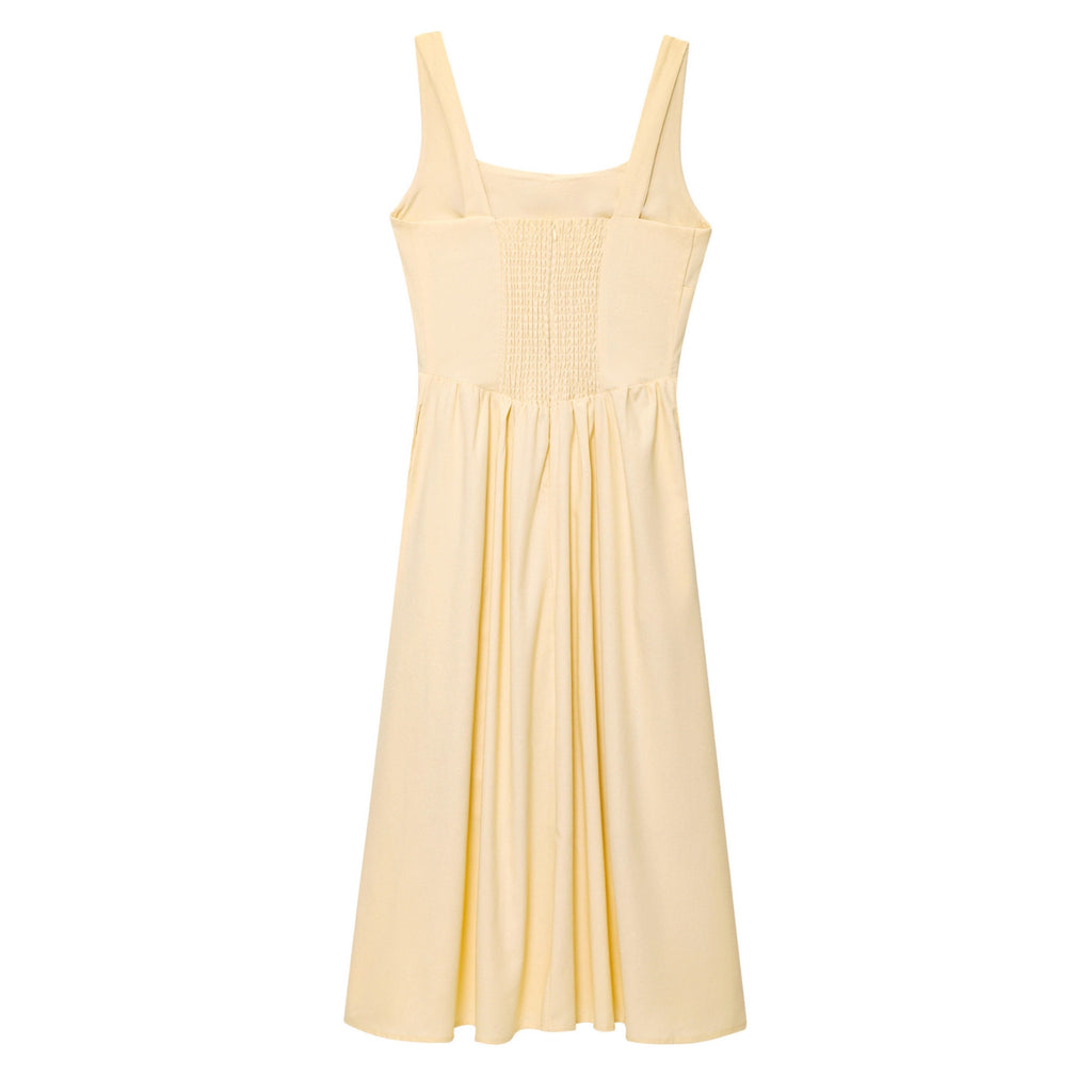 Slim-fit Bow-tied Strap Dress For Women