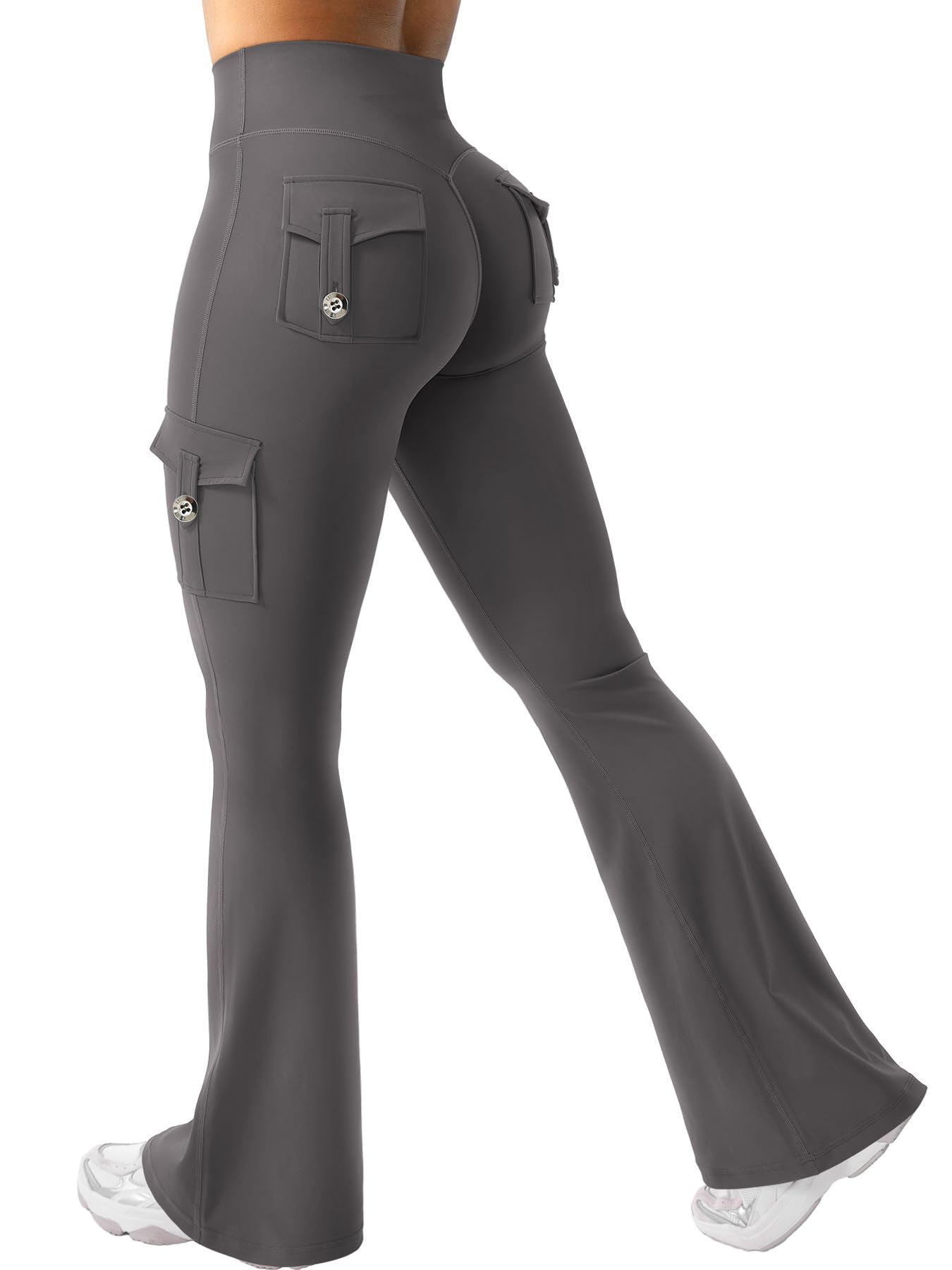 Women's High Elastic Stretchy Bootcut Pants With Butt Lifting Effect