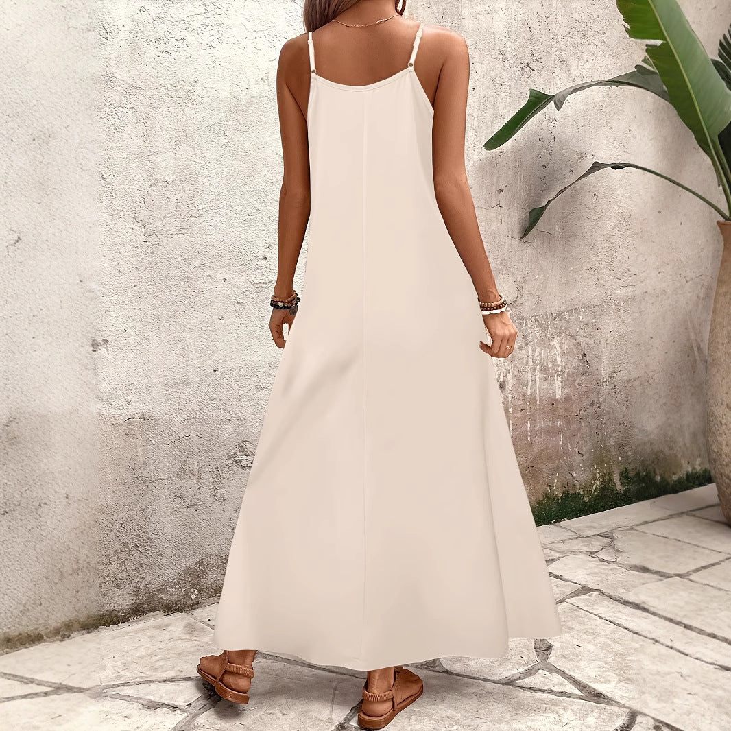 New Womens Elegant Casual Long Dress With A Floral Print