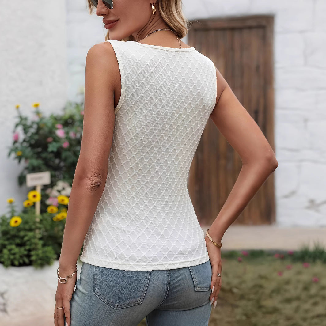 Women's Casual Cross V-Neck Wrap Button-Up Top